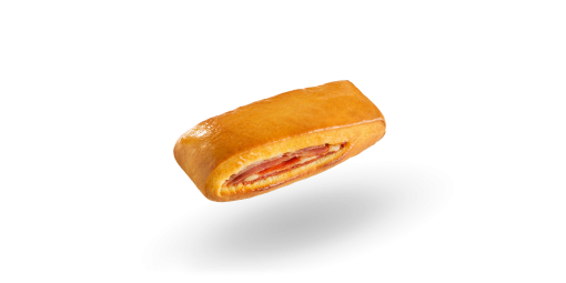 Lanche Triplo (queijo, fiambre e chouriço), produto de massa brioche congelada