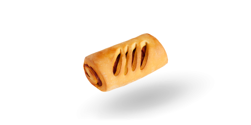 Brioche com chouriço, produto de massa brioche congelada